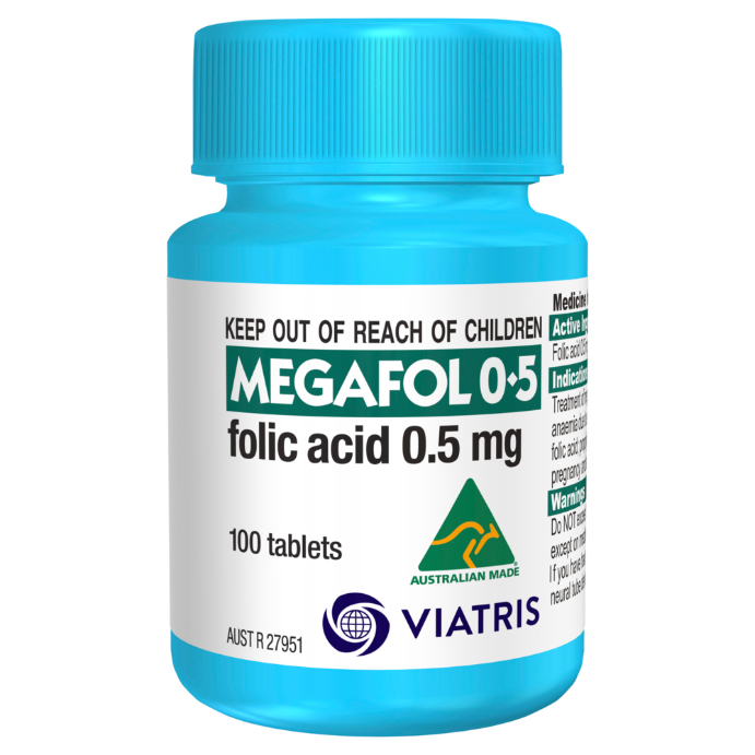 MEGAFOL 0.5mg TAB 100